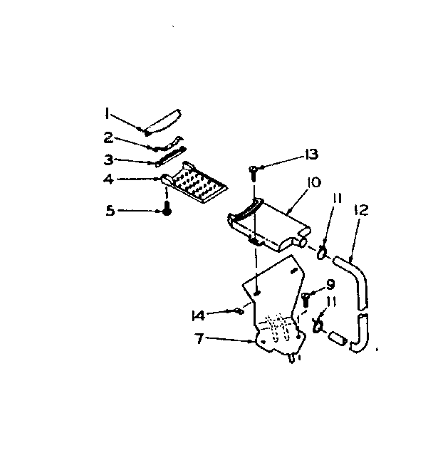 Kenmore 1106614500 filter assembly diagram
