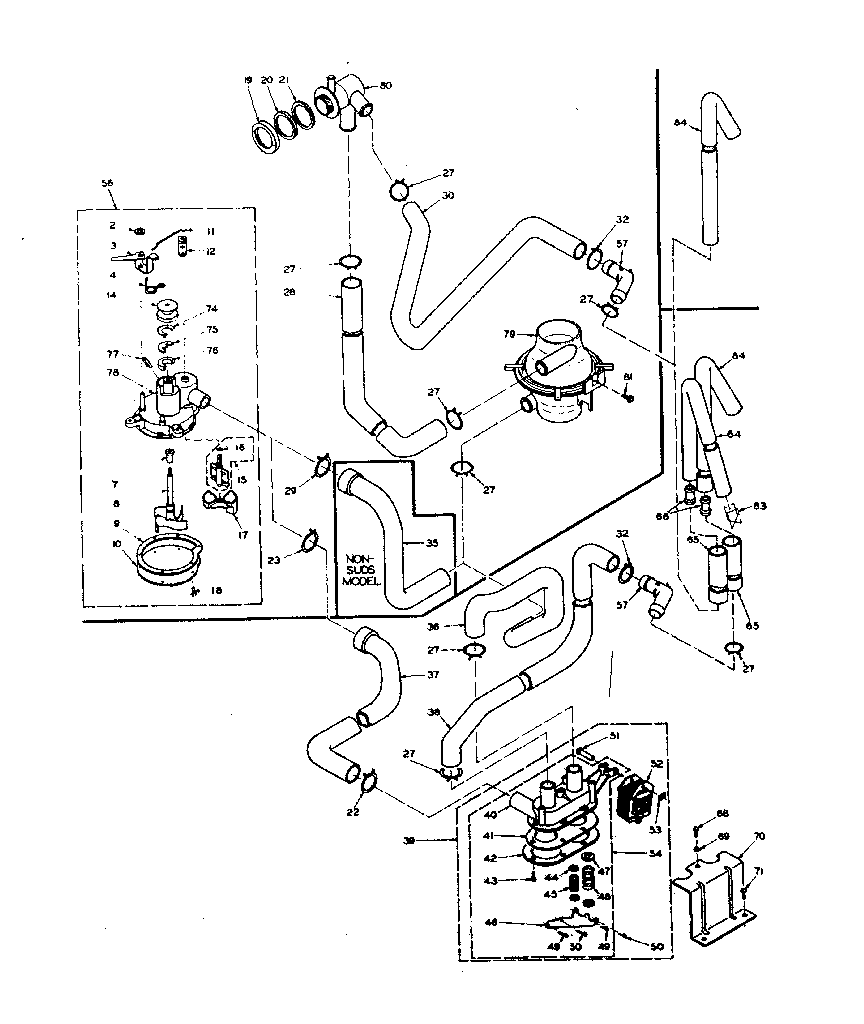Kenmore 1106615850 water system diagram