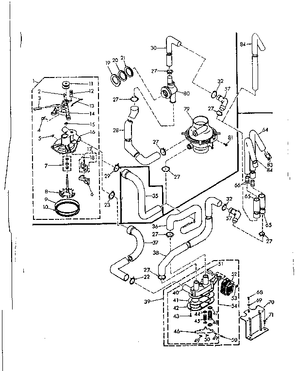 Kenmore 1106615951 water system diagram