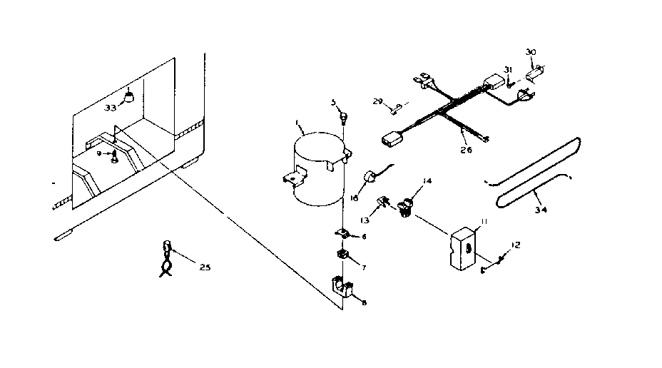 Kenmore 198616240 unit parts diagram