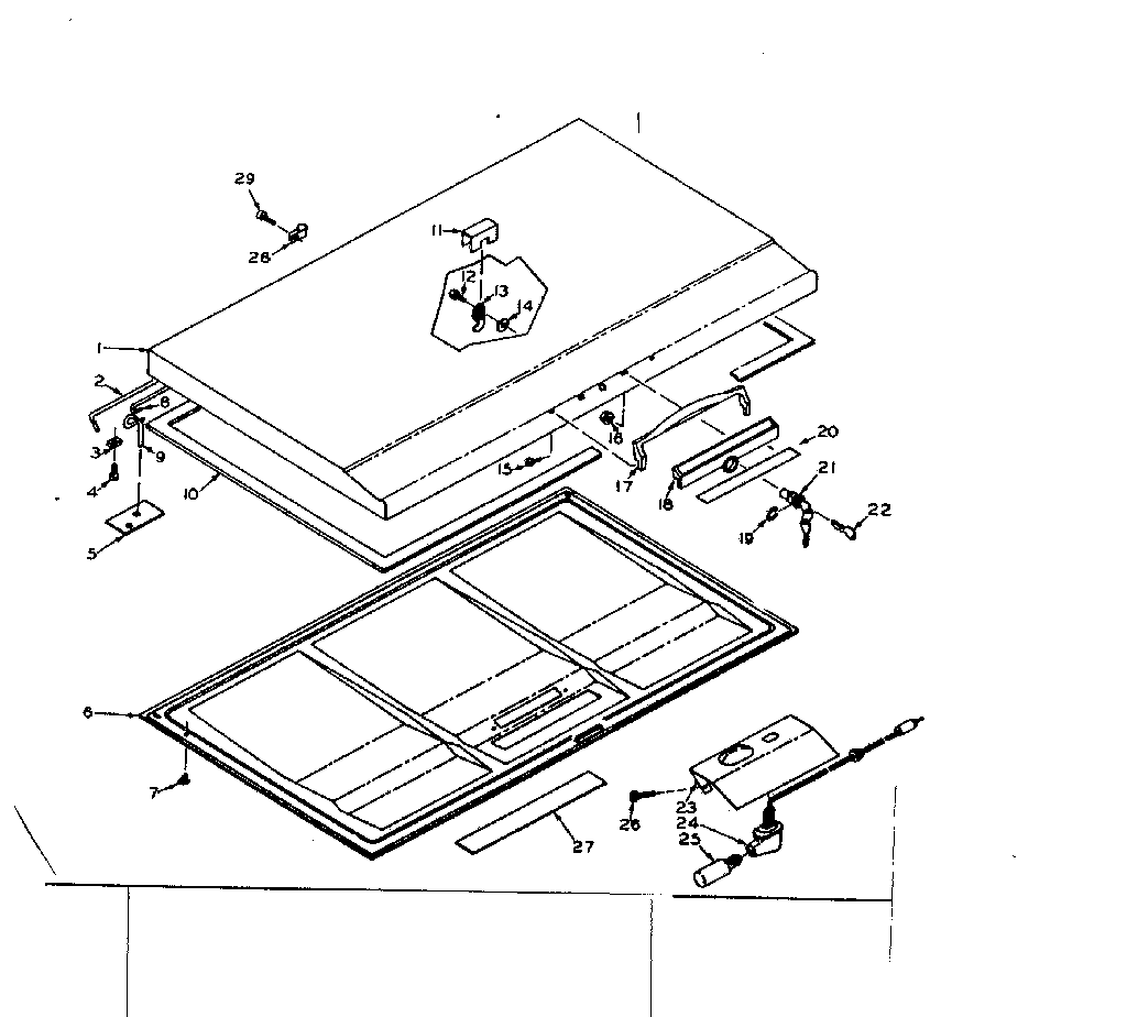 Kenmore 198617211 door parts diagram