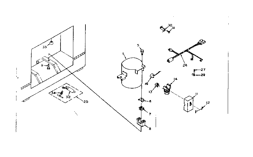 Kenmore 198617211 unit parts diagram