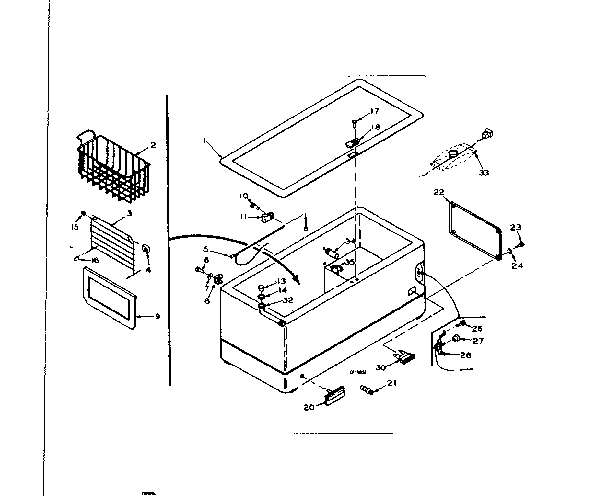 Kenmore 198617440 cabinet parts diagram