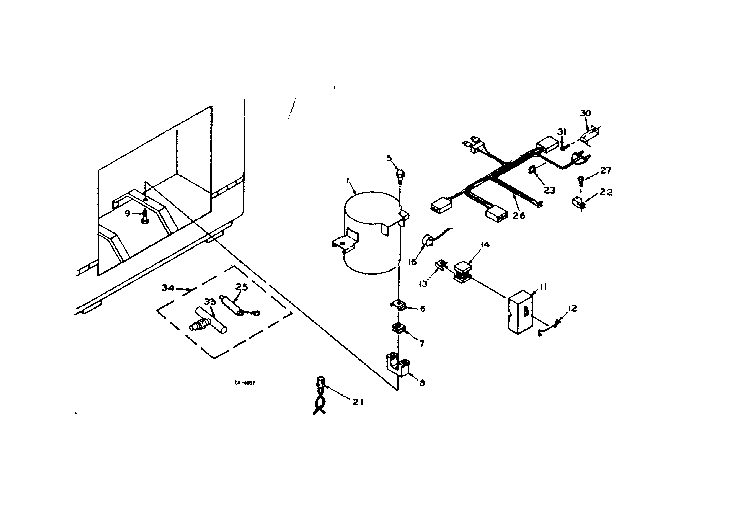 Kenmore 198617440 unit parts diagram