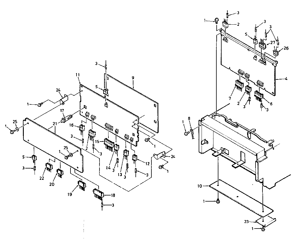 LXI 56453060902 left side p.c.b.'s diagram