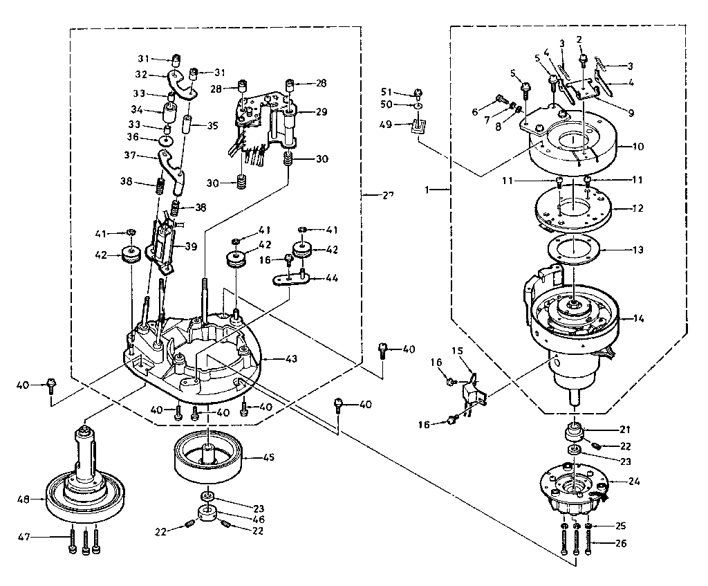 LXI 56453060902 drum & drum base parts diagram