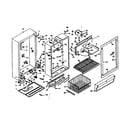 Kenmore 106627141 cabinet parts diagram