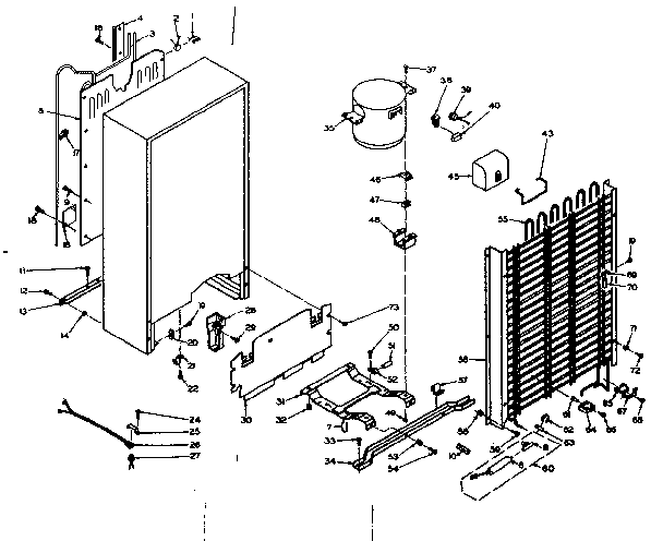Kenmore 106627141 unit parts diagram