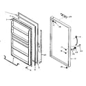 Kenmore 106627141 door parts diagram