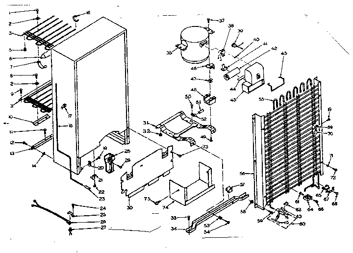 Kenmore 106627421 unit parts diagram
