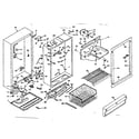 Kenmore 106627441 cabinet parts diagram