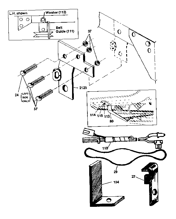 Craftsman 180260220 mounting kit 180.260210 diagram