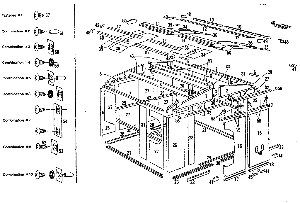 Sears 696608311 10x6 ft model diagram