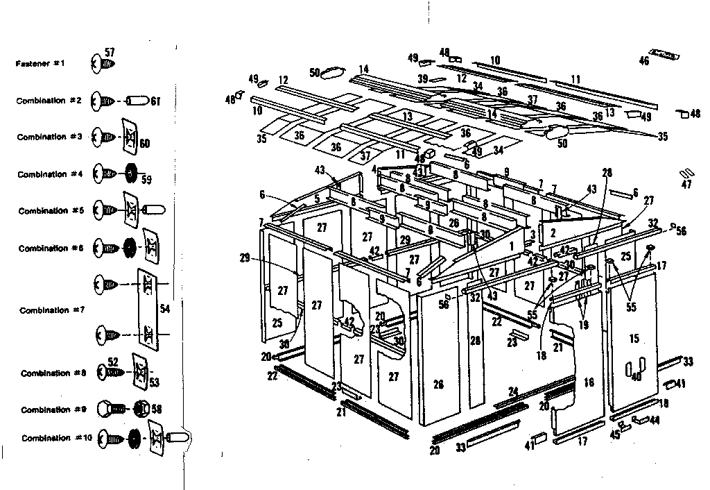 Sears 696608321 10x9 ft model diagram