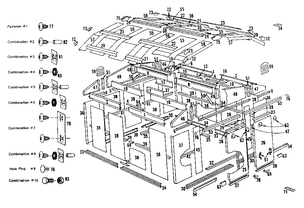 Sears 696608421 10' x 9' model diagram