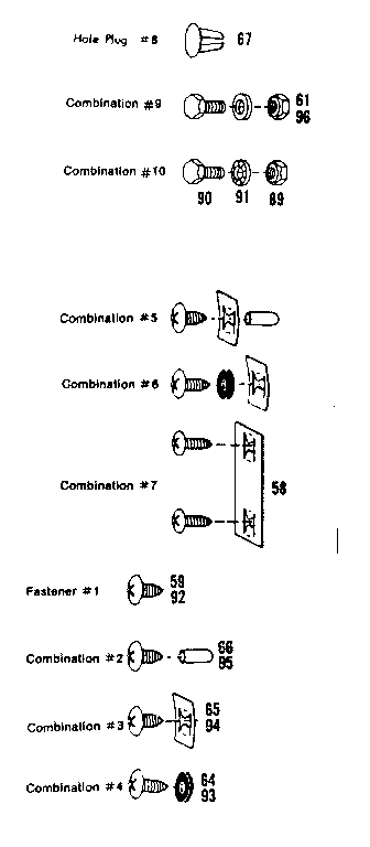 Sears 696608541 repair parts diagram