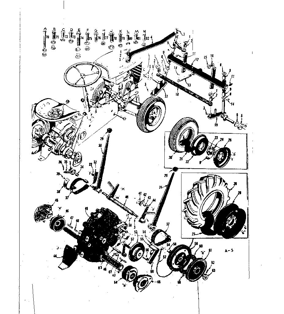 Craftsman 91760602 wheel assembly diagram