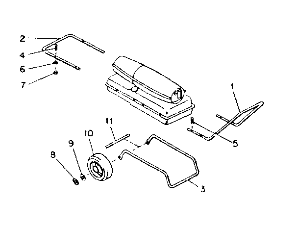 Craftsman 40414 wheel assembly diagram