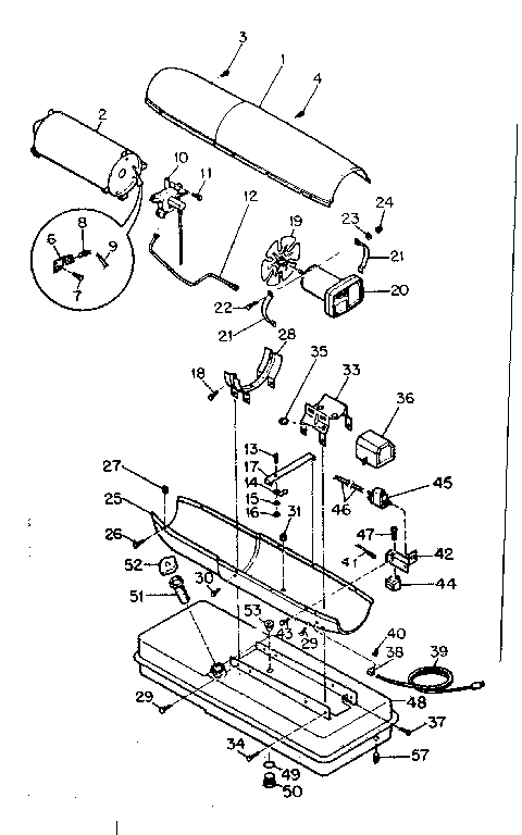 Kenmore 58340413 heater assembly diagram