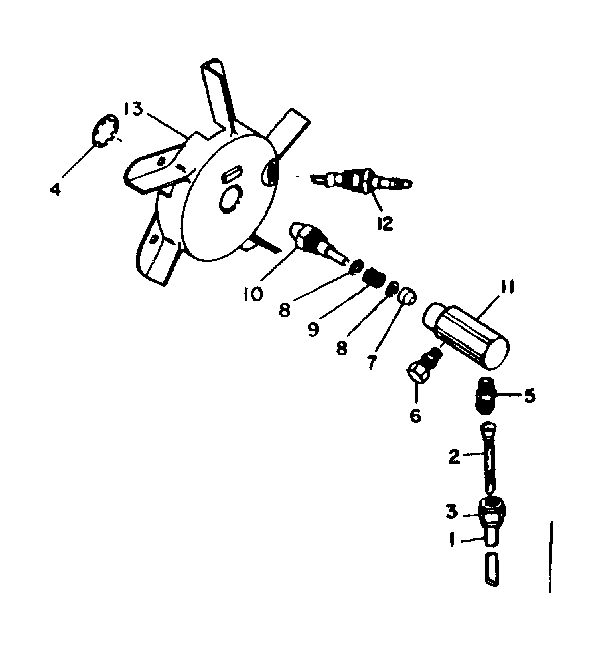Kenmore 58340413 burner head assembly diagram