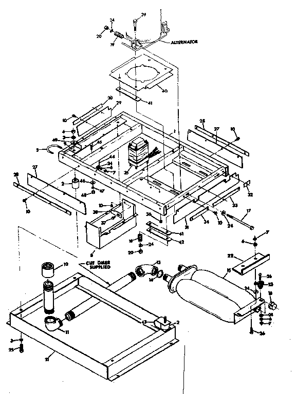 Generac 6246-1 mounting base diagram