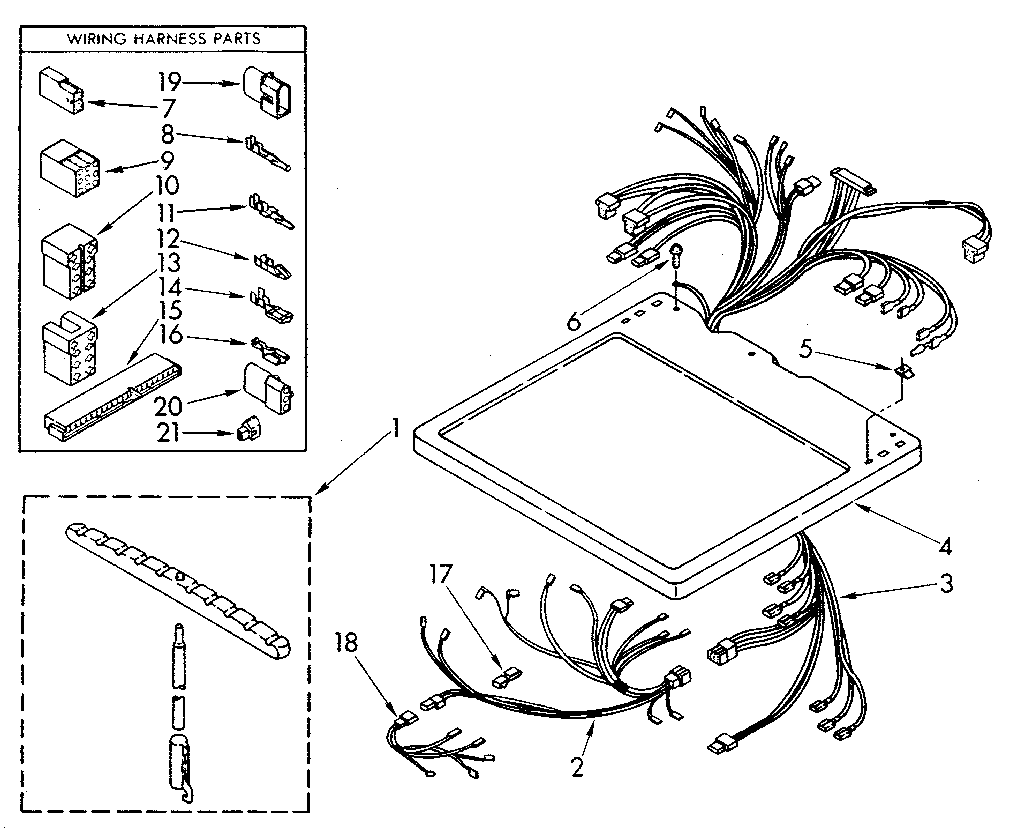 Kenmore 11087994800 dryer top diagram