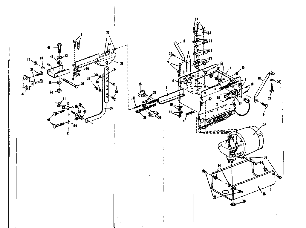 Craftsman 13966300 operator assembly diagram