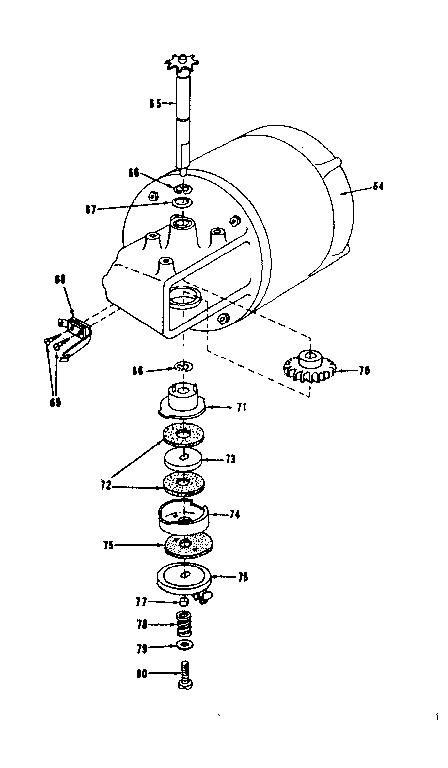 Craftsman 13966300 motor drive assembly diagram