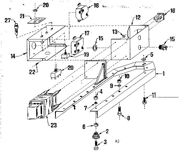 Craftsman 58056042 mounting base diagram