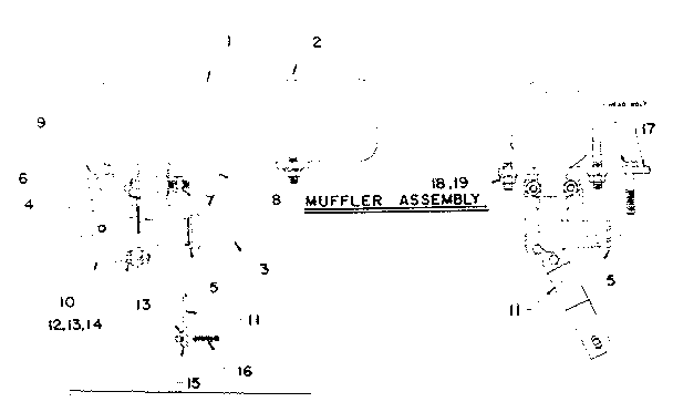 Craftsman 58056042 muffler assembly diagram