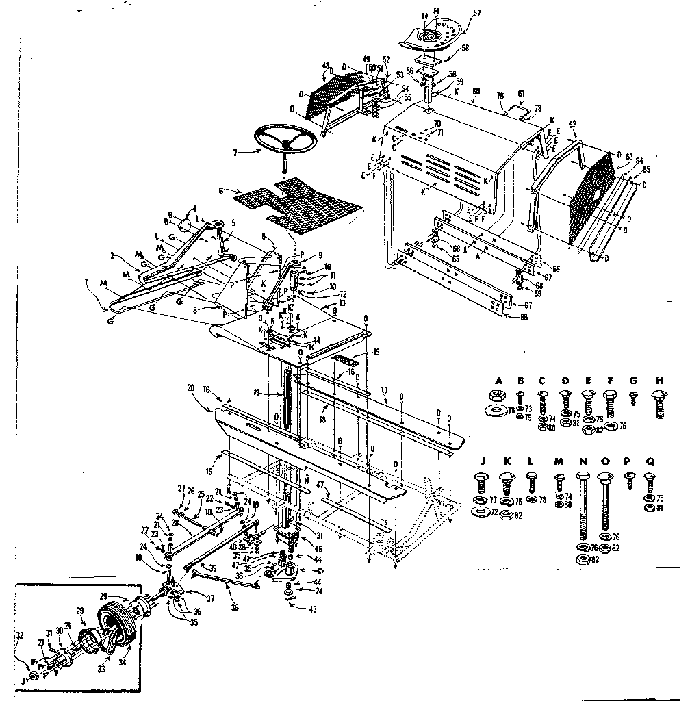 Craftsman 91761201 steering assembly diagram