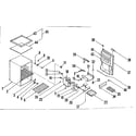Kenmore 1267936031 cabinet parts diagram