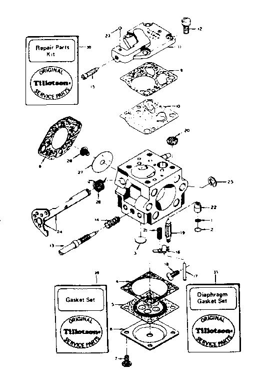 Craftsman 358350831 model xx carburetor no. 34067 diagram