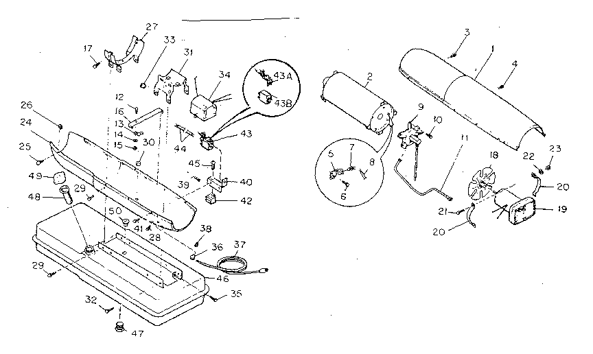 Kenmore 583406131 heater assembly diagram