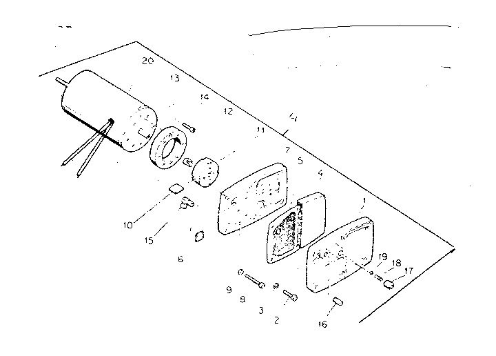 Kenmore 583406131 motor package assembly diagram