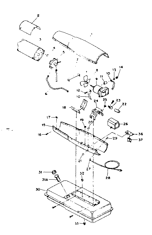 Kenmore 583409040 basic heater assembly diagram