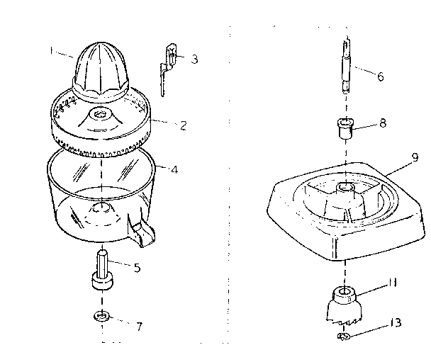 Kenmore 793829900 juicer attachment diagram