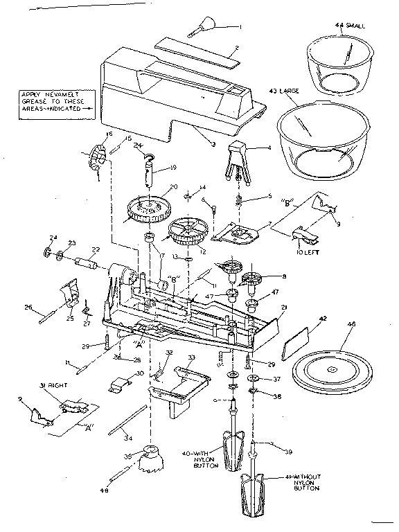 Kenmore 793829900 mixer attachment diagram