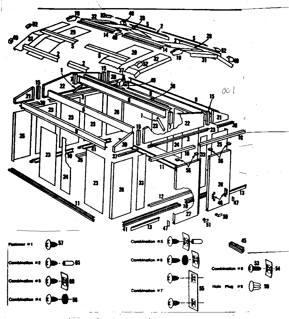 Sears 69660446 replacement parts diagram