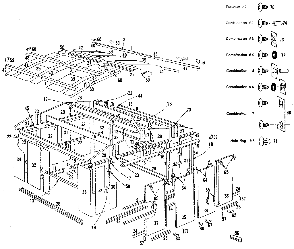 Sears 696604511 replacement parts diagram