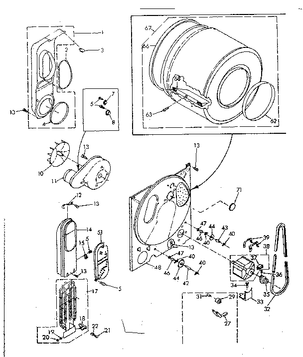 Kenmore 1106818242 bulkhead assembly diagram