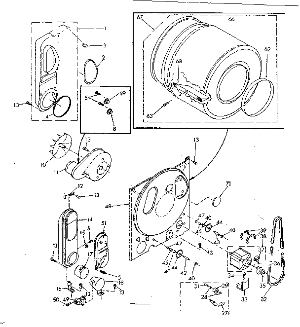 Kenmore 1106817241 bulkhead assembly diagram