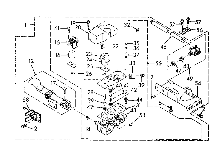 Kenmore 1106817241 burner assembly diagram