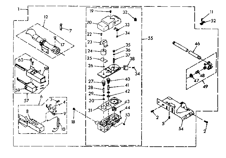 Kenmore 1106817220 burner assembly diagram