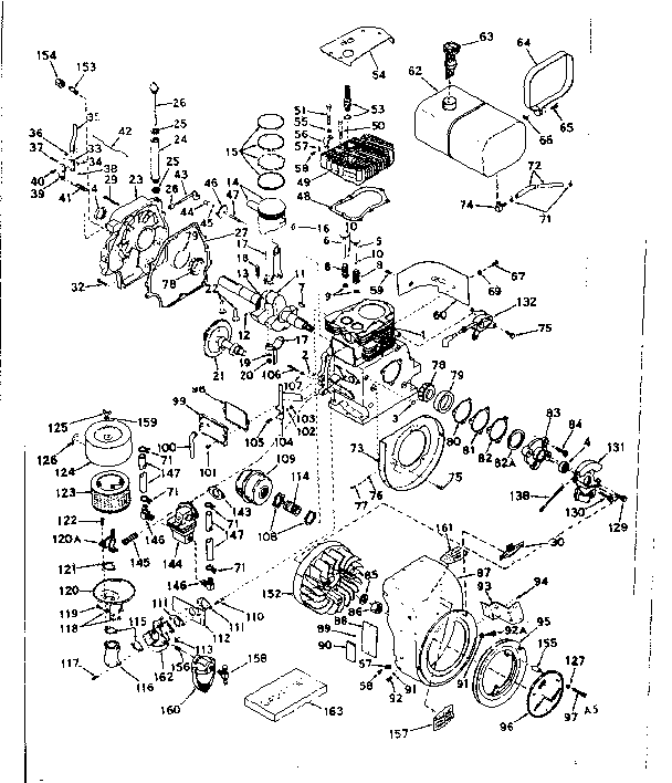 Craftsman 91725311 basic engine diagram