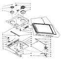 Kenmore 1039496800 main top section diagram
