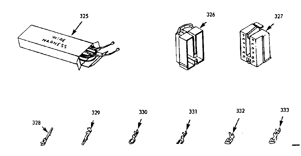 Kenmore 1039496860 wire harnesses and components diagram