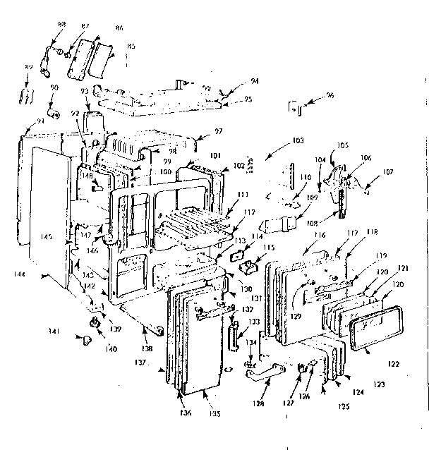 Kenmore 103757630 body section diagram