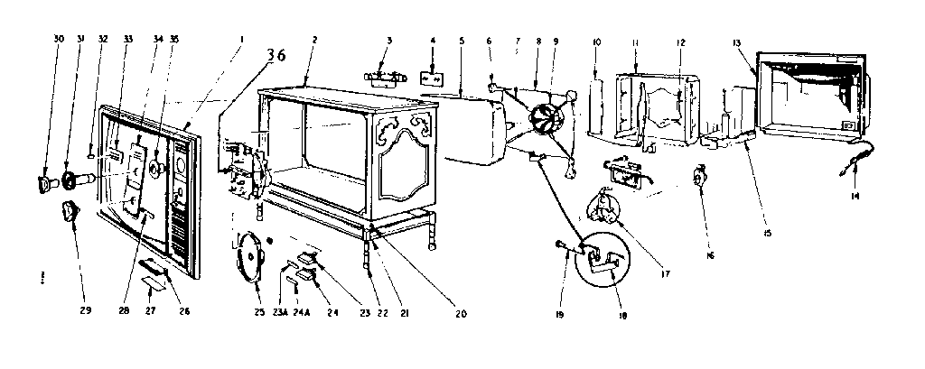 LXI 52843270200 cabinet parts (528.43280200) diagram