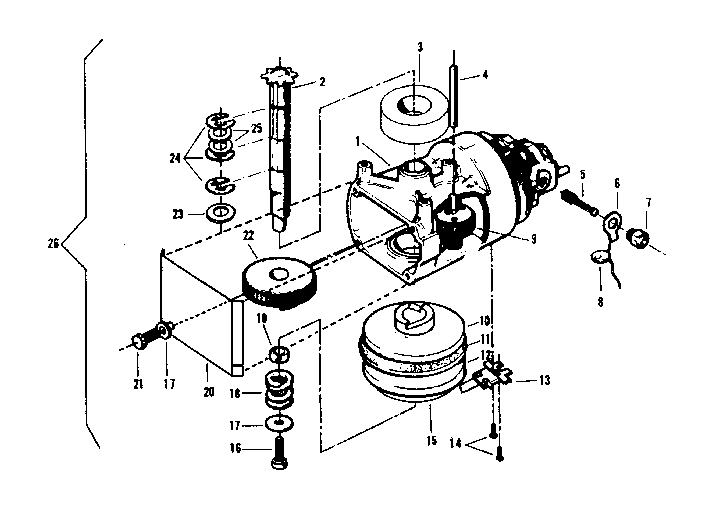 Craftsman 13965122 motor assembly diagram